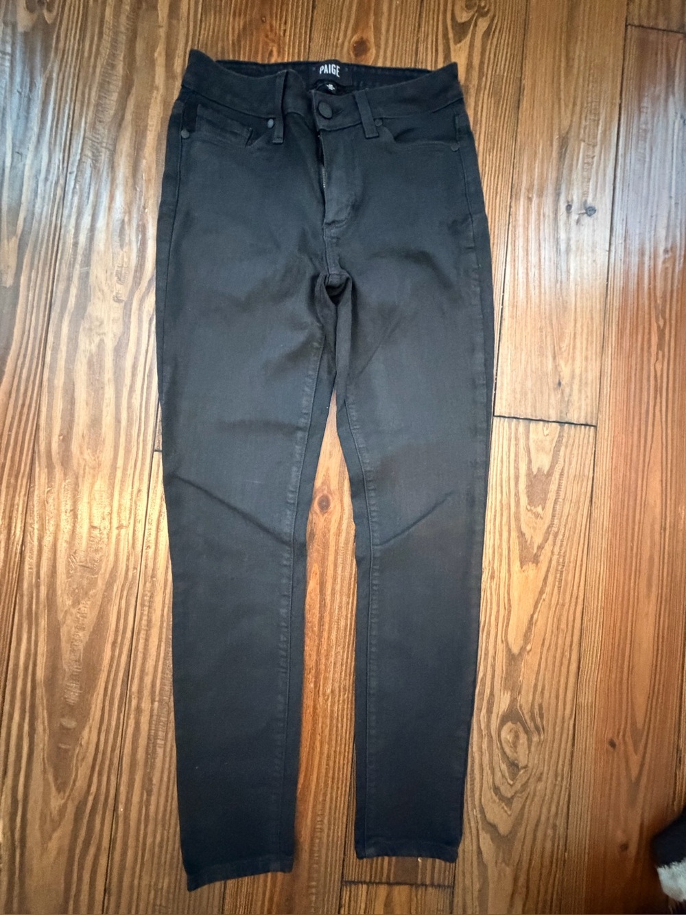 PAIGE Black High-Rise Ankle Skinny Jeans Hoxton Ankle